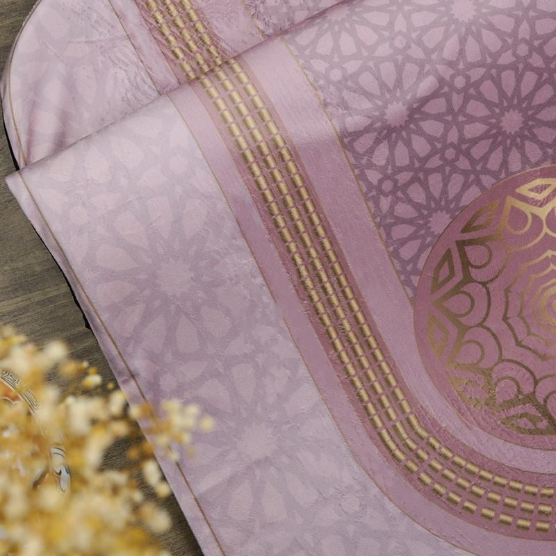 Astarlı Ortadoğu Kadife Seccade Pembe 63×116 cm 268 gr
