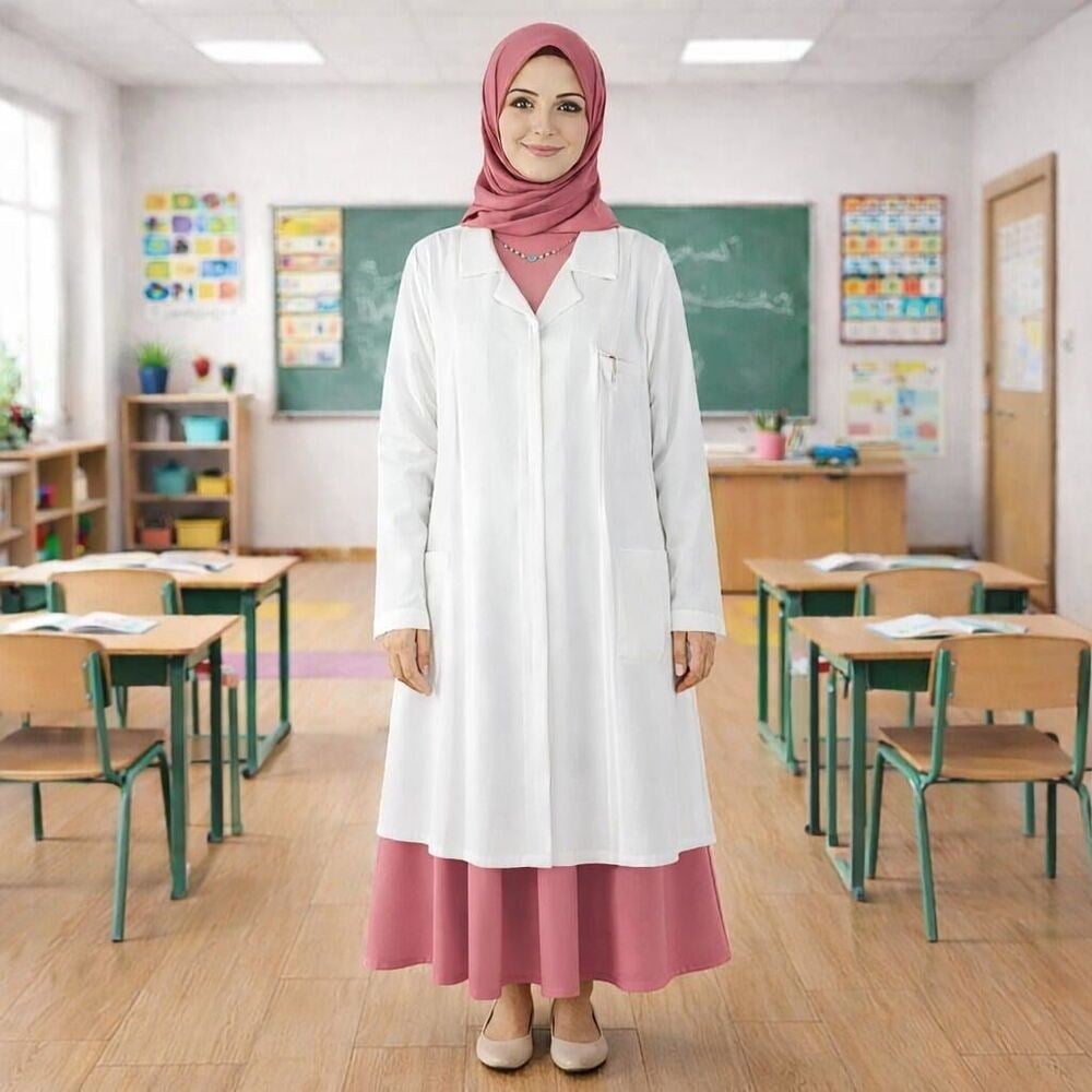Bayan Uzun Boy Kuran Kursu, Öğretmen, Doktor Önlüğü Laboratuvar Eczacı, Hemşire Önlüğü