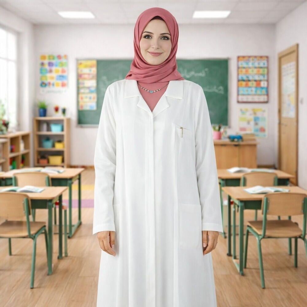 Bayan Uzun Boy Kuran Kursu, Öğretmen, Doktor Önlüğü Laboratuvar Eczacı, Hemşire Önlüğü
