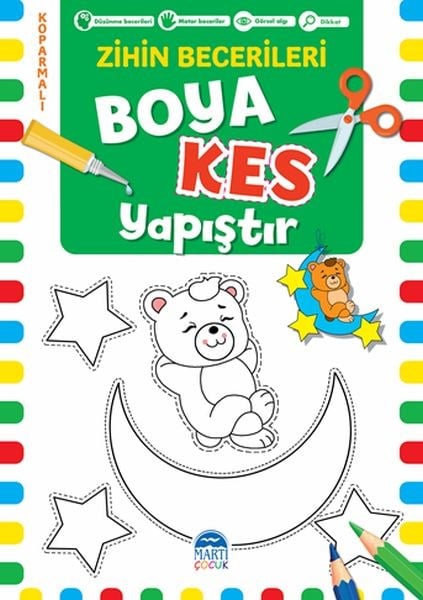 Boya Kes Yapıştır - Zihin Becerileri 6 Yaş