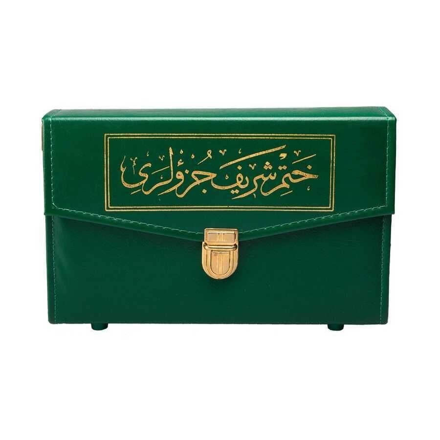 Çantalı Yeşil 30 Cüz Kur'an Kerim Orta boy 17*24 cm Diyanet Mühürlü