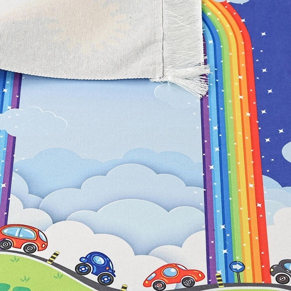 Çocuk Seccadesi Gökkuşağı Lacivert 82×45 cm 110 gr - Tesbih Hediyeli