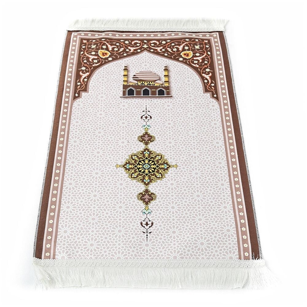 Çocuk Seccadesi Kudüs Kahve 82×45 cm 110 gr - Tesbih Hediyeli