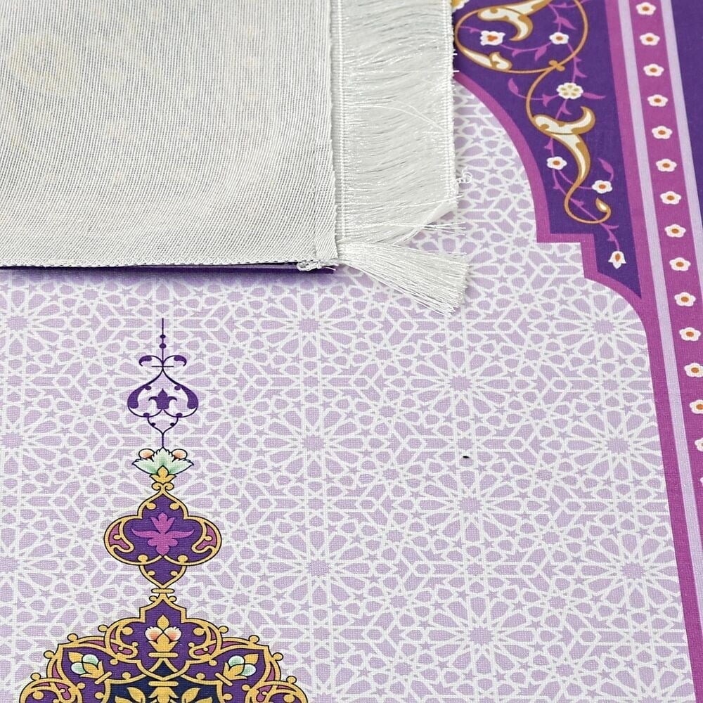 Çocuk Seccadesi Kudüs Mor 82×45 cm 110 Gr - Tesbih Hediyeli