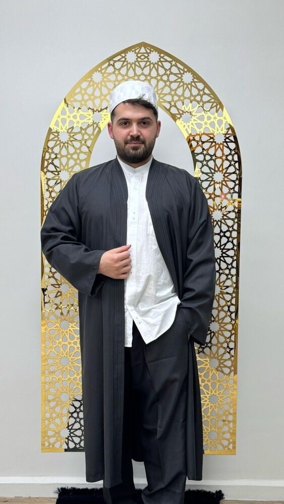 Derviş Cübbe Şalvar Takımı Siyah