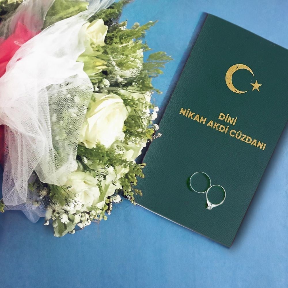 Dini Nikah Akdi Hatıra Cüzdanı 12 Sayfa / 54 Farzlı