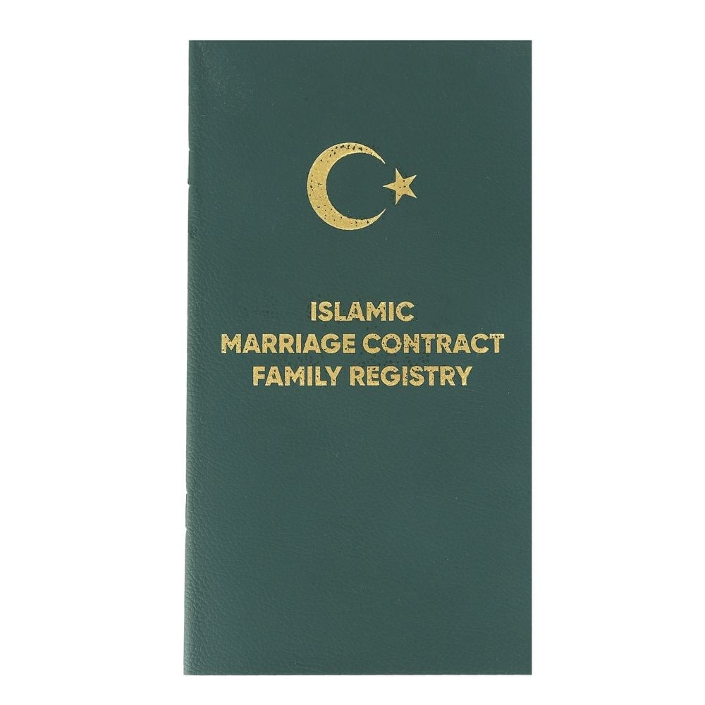 Dini Nikah Akdi Hatıra Cüzdanı İngilizce & Arapça