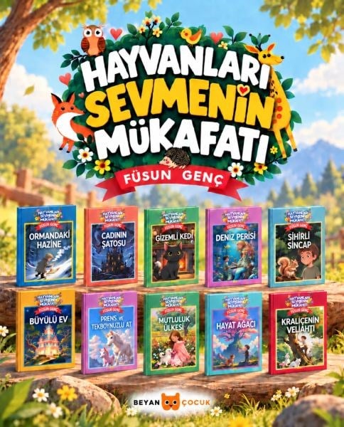 Hayvanları Sevmenin Mükafatı Serisi  (10 Kitap Takım)