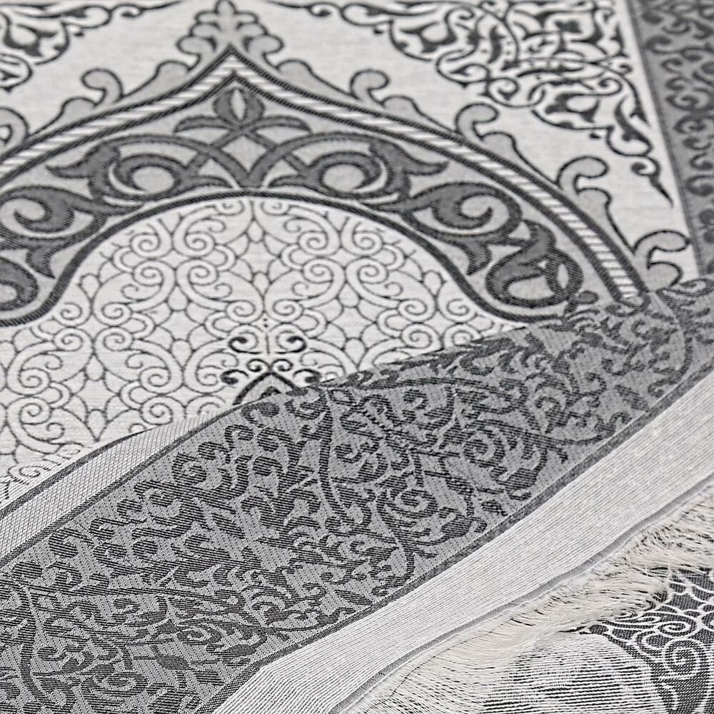 Hediyelik İpek Nur Tafta Seccade Siyah 68x110 cm - 200 gr