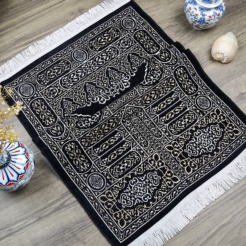 Hediyelik Kabe Kapısı Motifli Seccade 70x120 cm - 330 gr