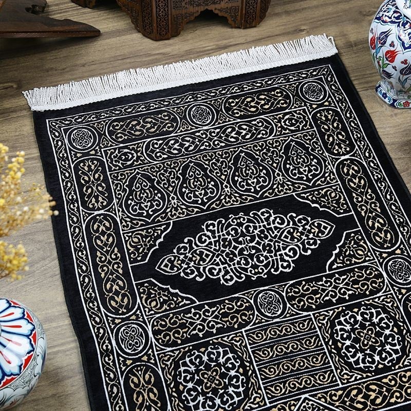 Hediyelik Kabe Kapısı Motifli Seccade 70x120 cm - 330 gr