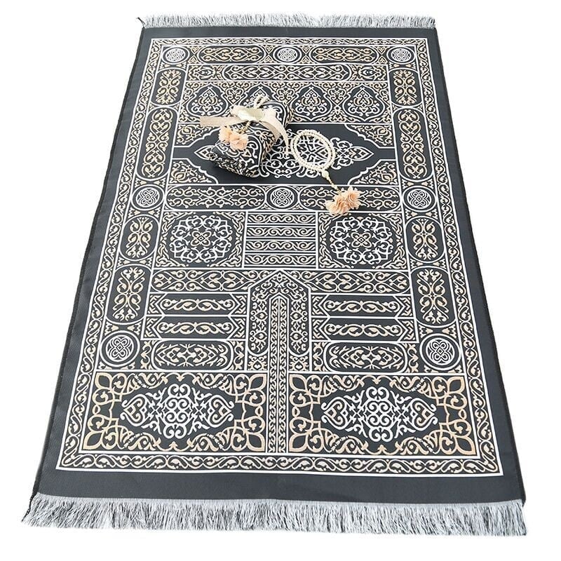 Hediyelik Kabe Kapısı Seccade & Güllü İnci Tesbih