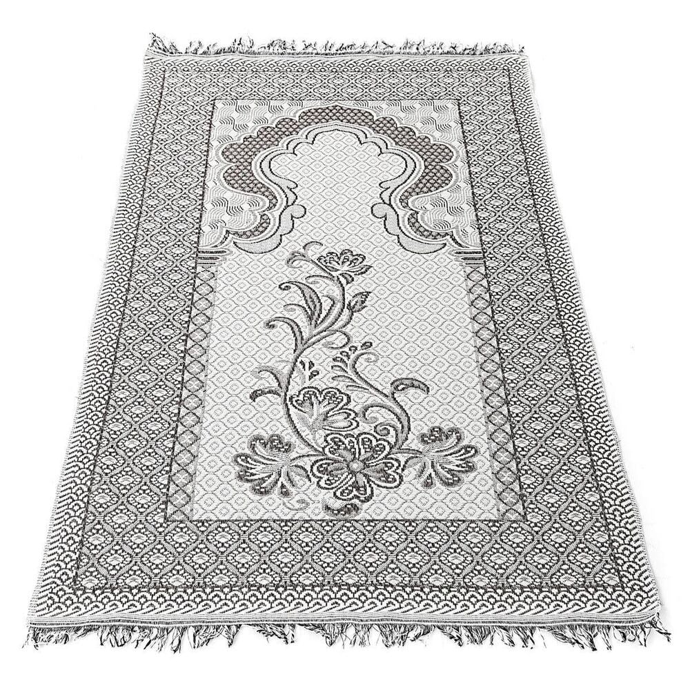Hediyelik Kadife Kaplı Yasin Kitabı, Seccade, Kokulu Tesbih, Asetat Kutulu (26×23) Paket Beyaz