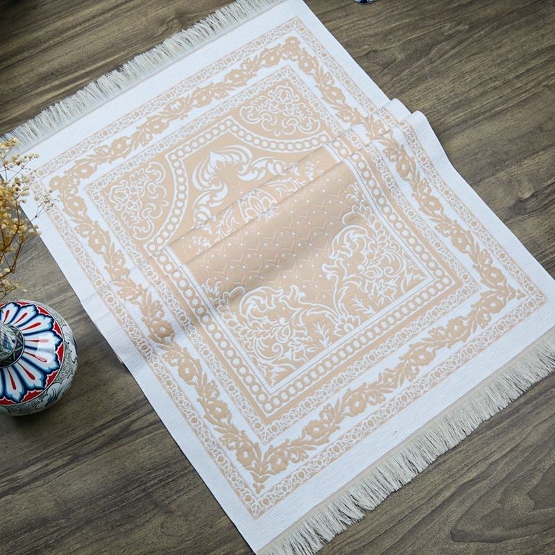 Hediyelik Pamuklu Seccade Turuncu 68x110 cm - 330 gr