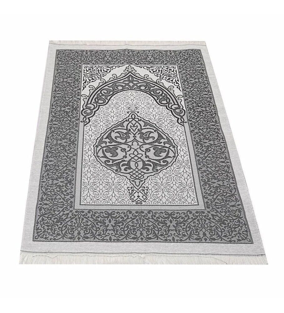 Hediyelik Seccade, Kadife Yasin (İsme Özel), İnci Tesbih, Asetat Kutulu (26×23) İslami Set-Siyah