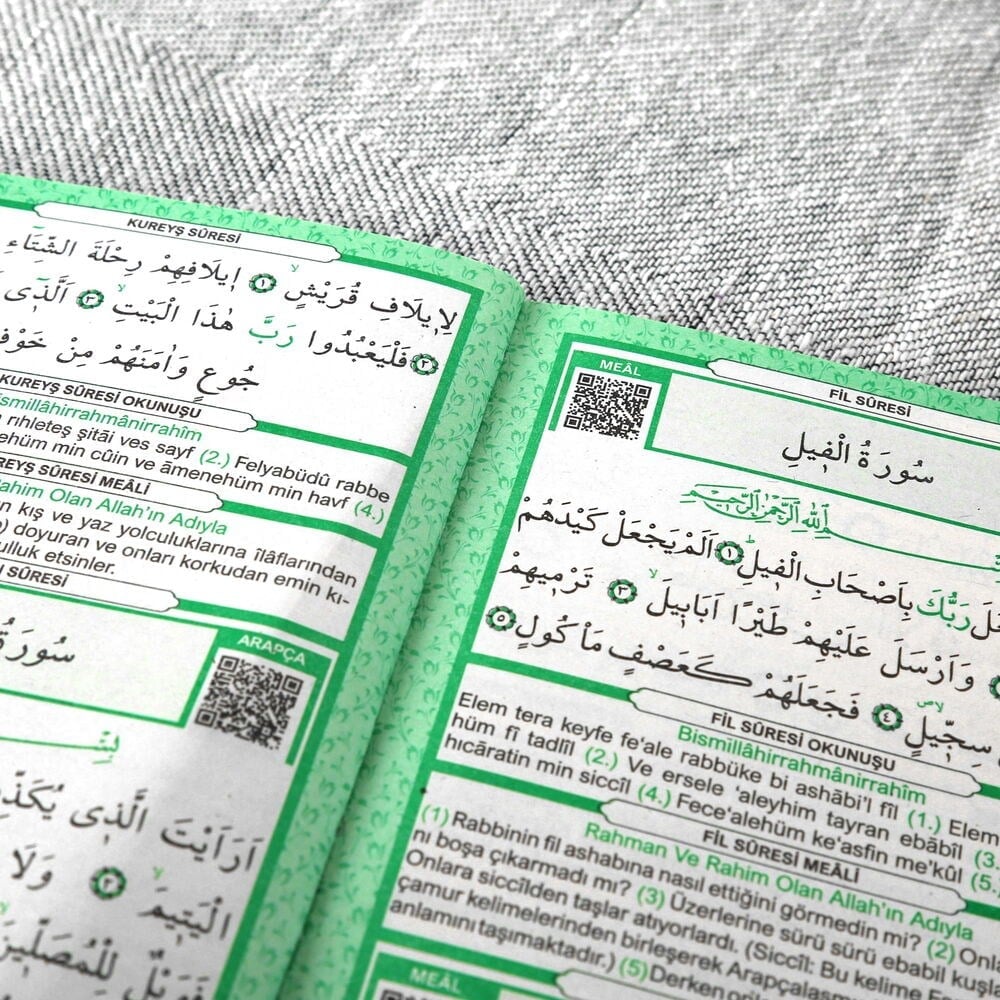 Hediyelik Yasin Kitabı 10 Adet Çanta Boy 80 Sayfa, 99'lu Kokulu Tesbih ve Tül Süslemeli Ekonomik Mevlid Paketi - Defne