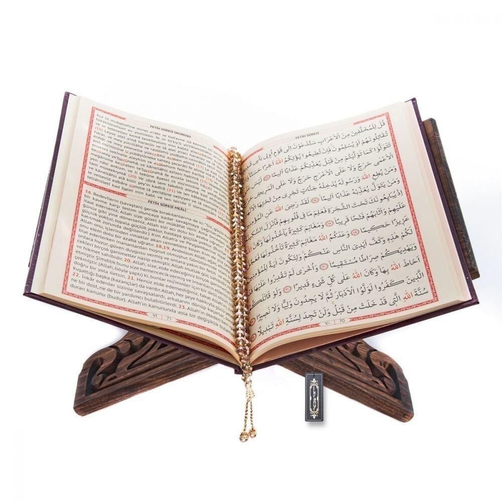 Hediyelik Yasin Kitabı 50 Adet ( Ciltli) İsme Özel, İnci Tesbih, Asetat Kutulu (25×18) Mevlid Seti-Yeşil