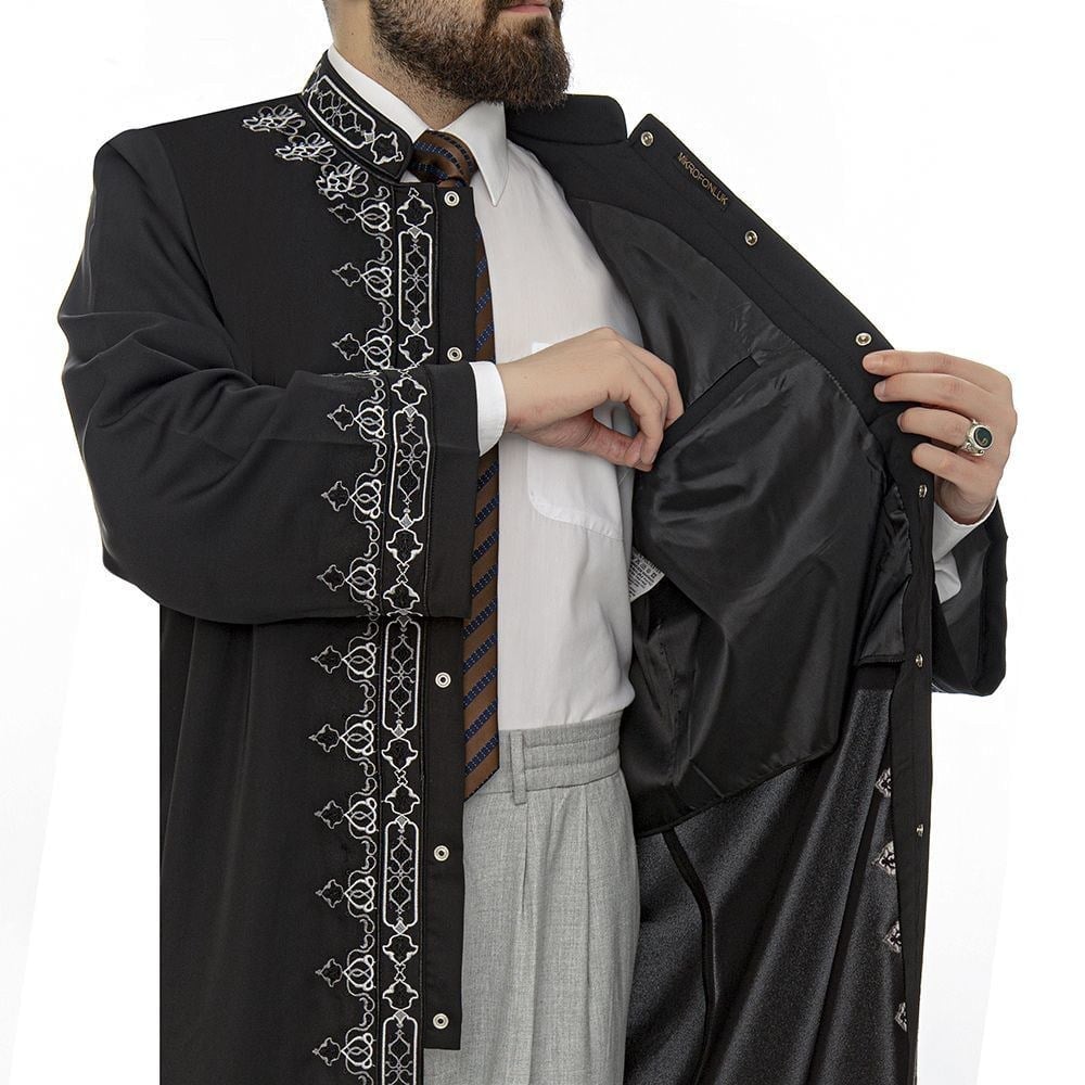 İbni Sina İmam Cübbesi Siyah