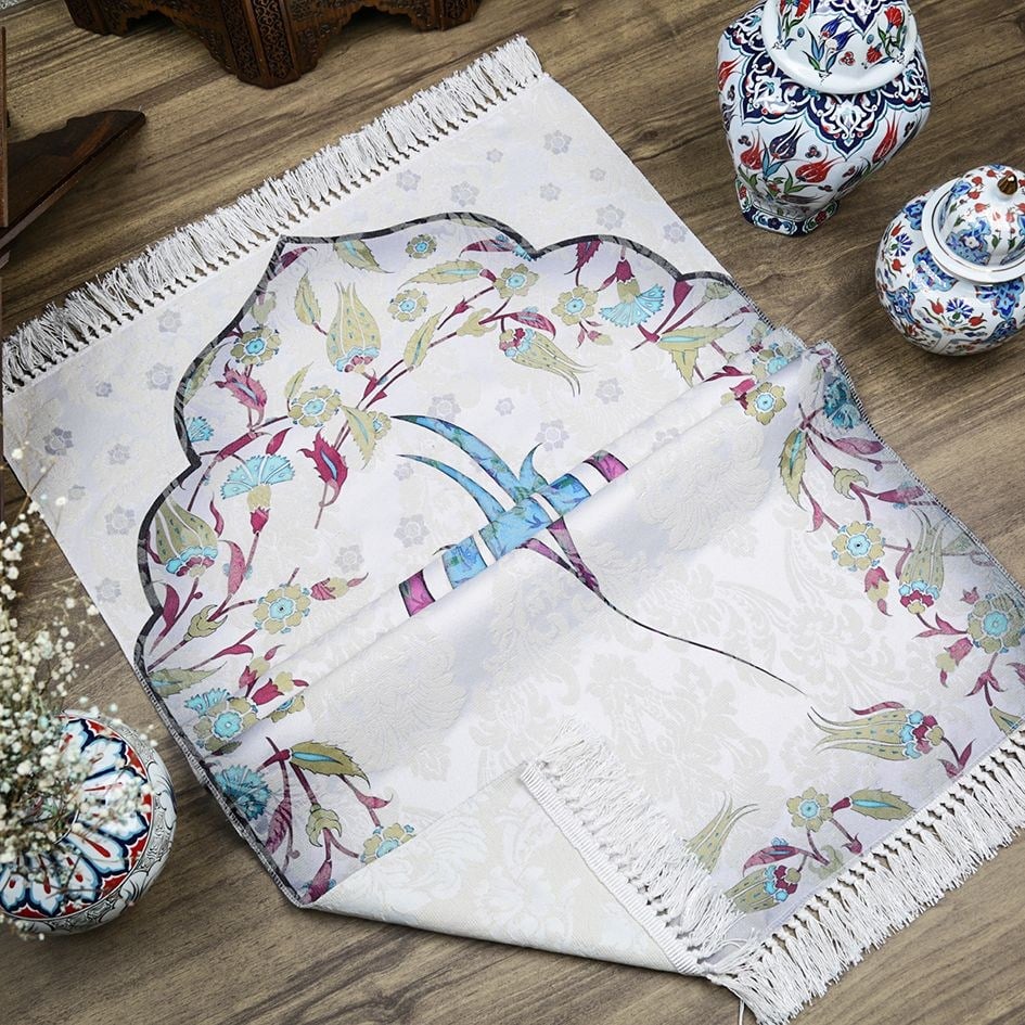 İnce Pamuk Seccade Turkuaz - Lale 70x117 cm - 370 gr