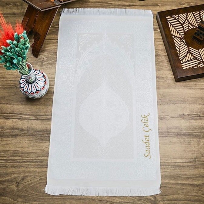 İsme Özel Anneye Hediye Ahşap Cam Kapaklı Kare Kutu Seti-Krem