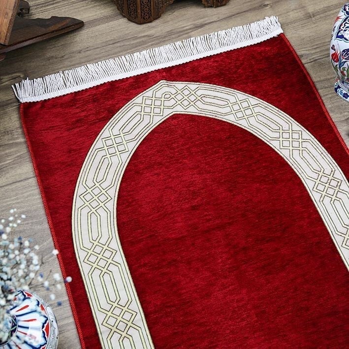 İsme Özel Seccade Payidar Bordo 65x115 cm - 320 gr