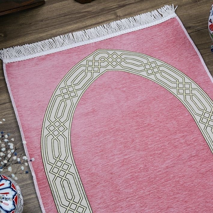 İsme Özel Seccade Payidar Pembe 65x115 cm - 320 gr