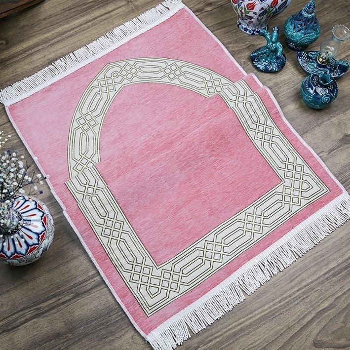 İsme Özel Seccade Payidar Pembe 65x115 cm - 320 gr
