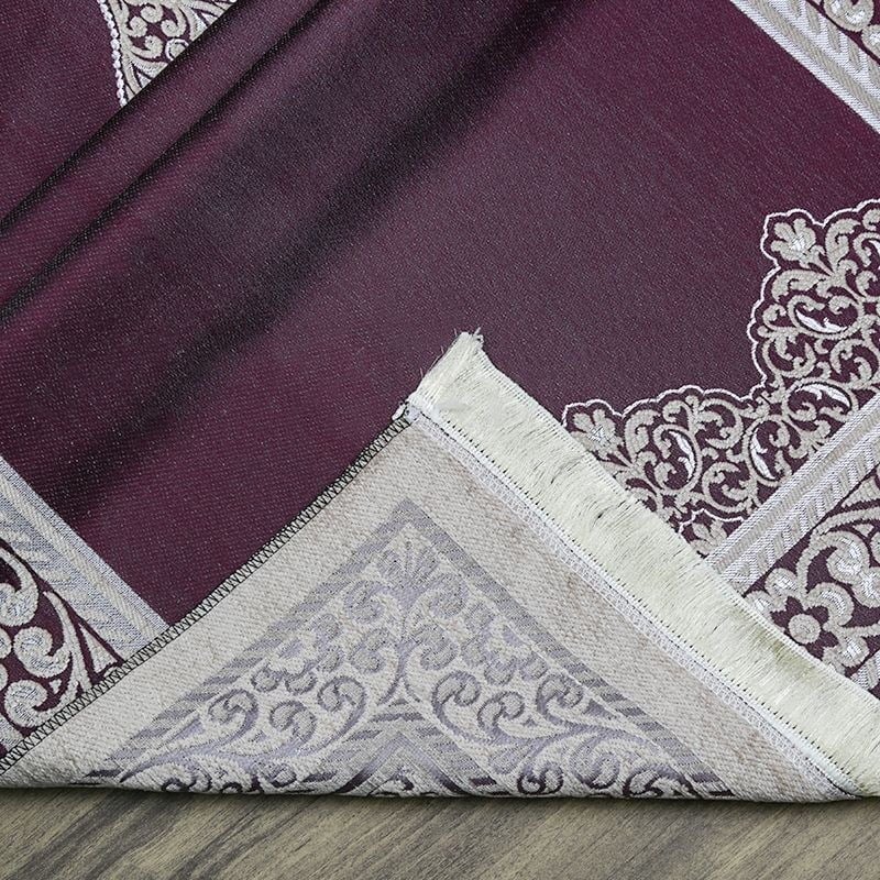İsminizi Seccadeye Nakşediyoruz İsme Özel Hediyelik Rumi Desen Seccade - Mor 70x128 cm - 364 gr