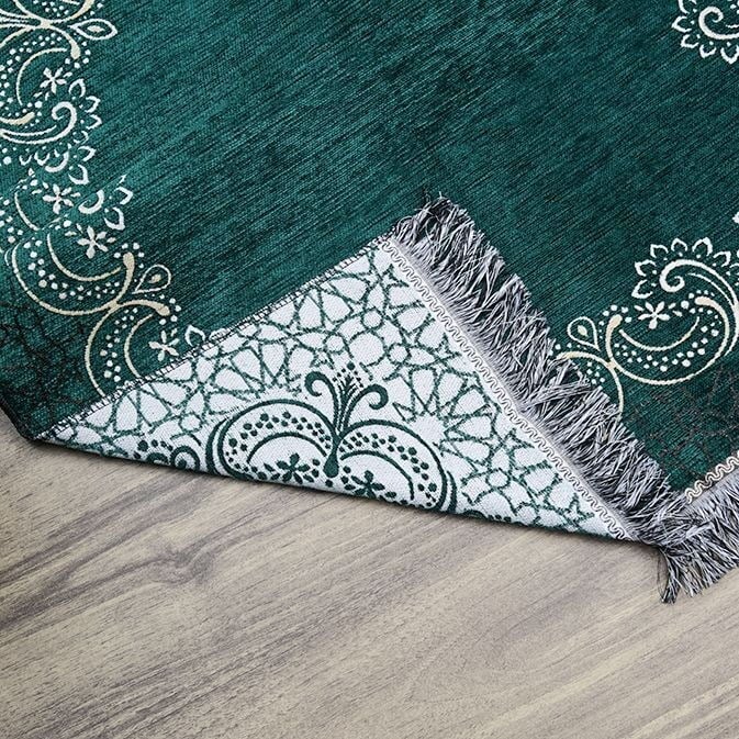 İsminizi Seccadeye Nakşediyoruz ,İsme Özel Seccade Munis Yeşil 65x115 cm - 320 gr