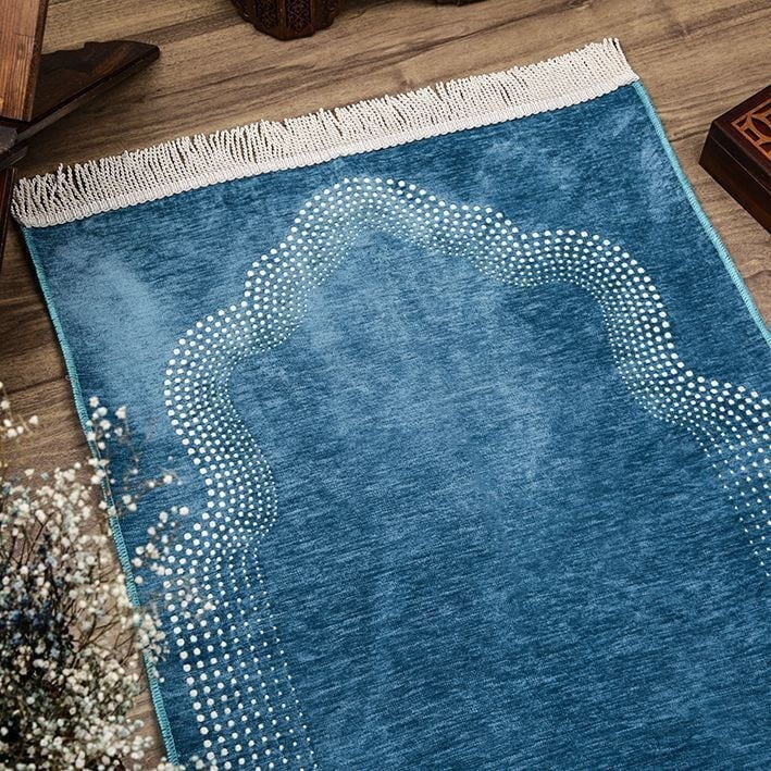 İsminizi Seccadeye Nakşediyoruz ,İsme Özel Seccade Zümra Turkuaz 65x115 cm - 430 gr İsminizi Seccadeye Nakşediyoruz ,İsme Özel S