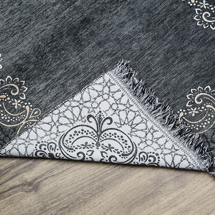 İsminizi Seccadeye Nakşediyoruz ,İsme Özel Seccade Munis Gri 65x115 cm - 320 gr