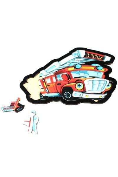 İtfaiye Puzzle - Ahşap