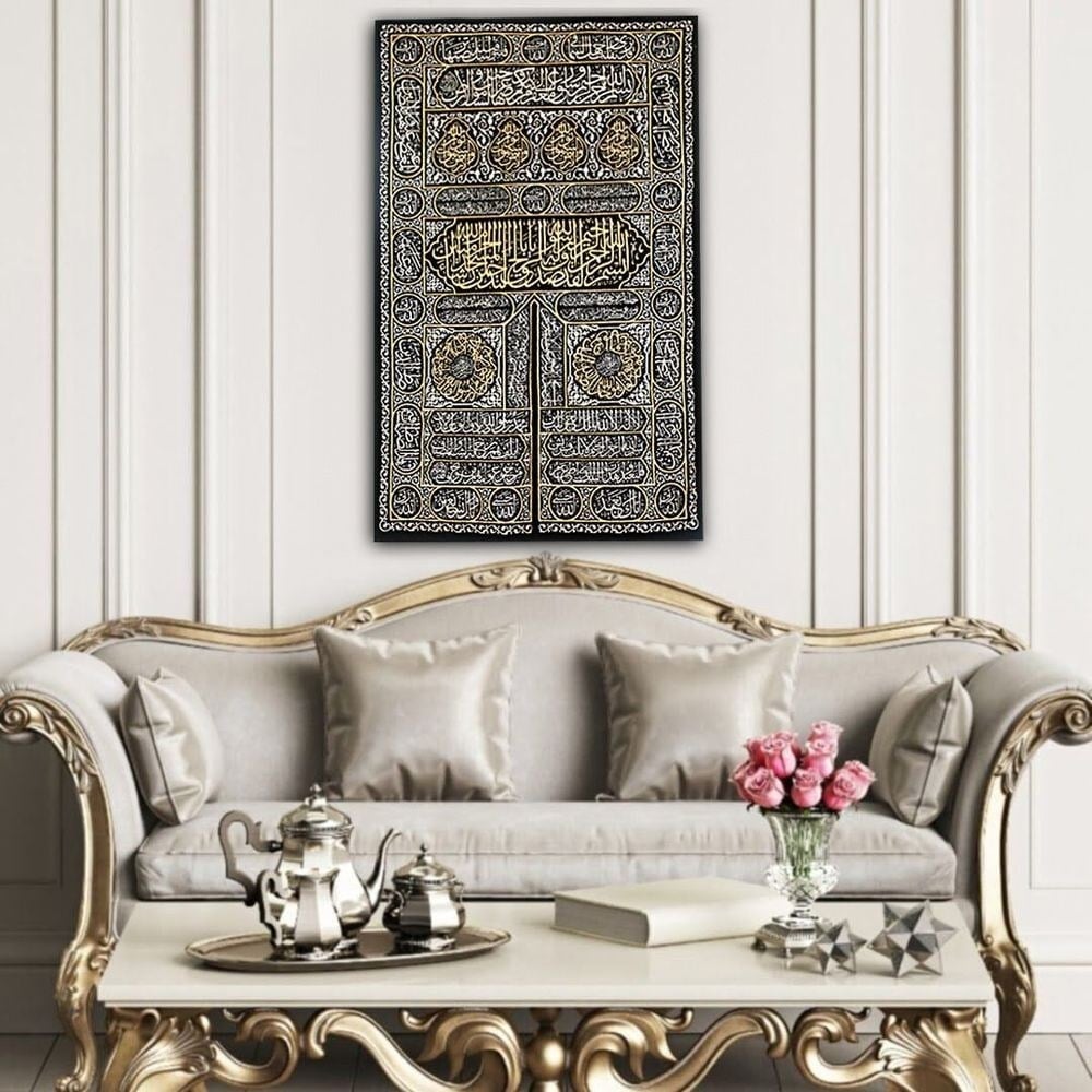 Kabe Kapısı Örtüsü Dokuma(100*160 cm)Düz Gümüş