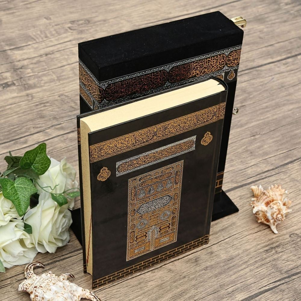 Kabe Maketli Kur'an-ı Kerim Siyah