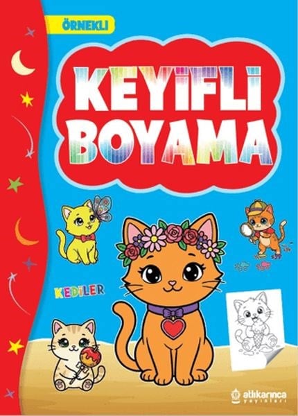 Keyifli Boyama Kediler 48 Sayfa