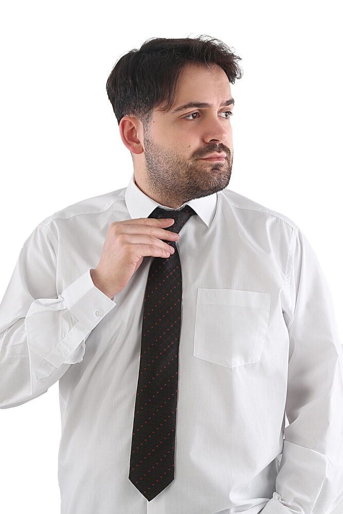 Klasik Elegant Beyaz Gömlek Uzun Kollu