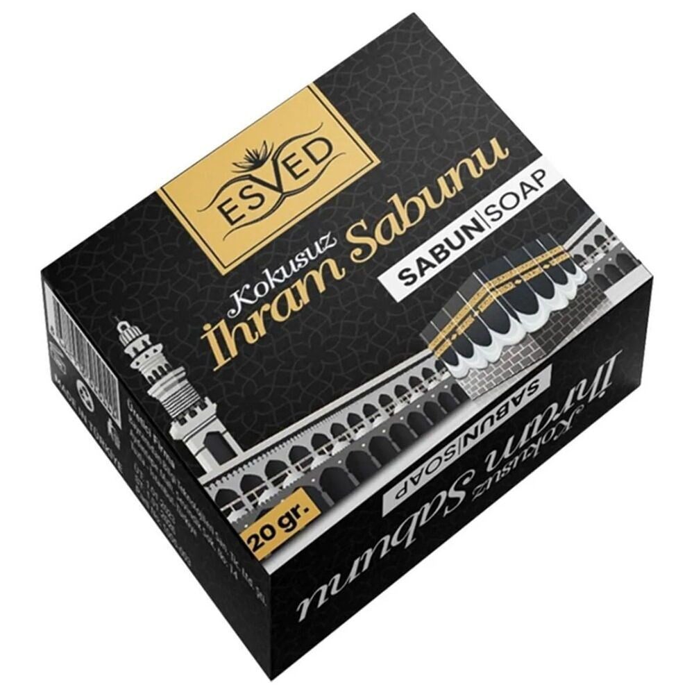 Kokusuz İhram Seti 5li , İhram Sıvı Sabunu, İhram Şampuan, İhram Katı Sabun, İhram Islak Mendil (210 gr)