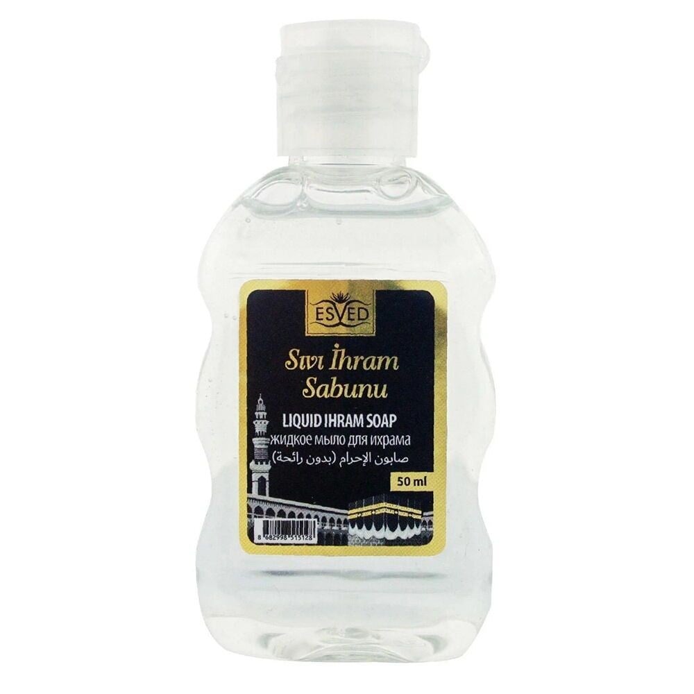 Kokusuz İhram Seti 5li , İhram Sıvı Sabunu, İhram Şampuan, İhram Katı Sabun, İhram Islak Mendil (210 gr)