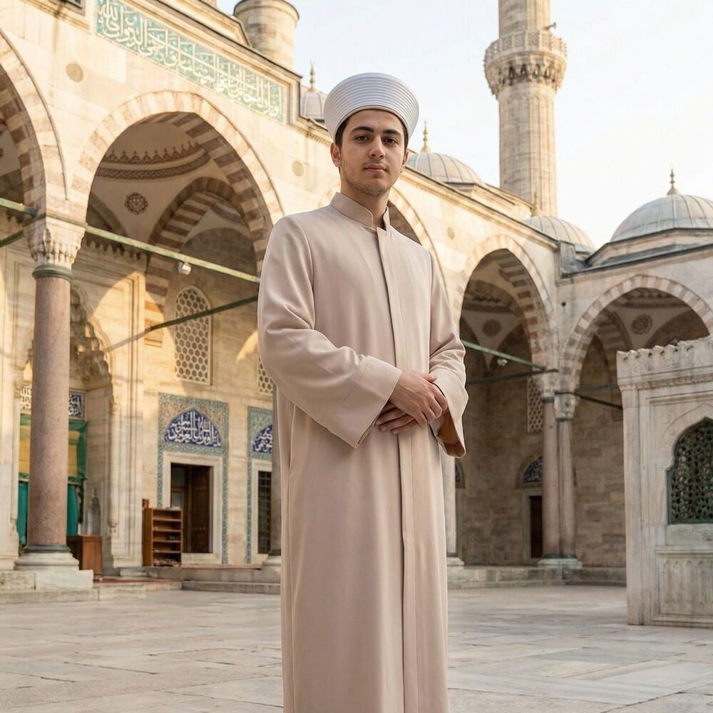 Kuduri Namaz ve İmam Cübbesi Uzun Vizon Enderun Model