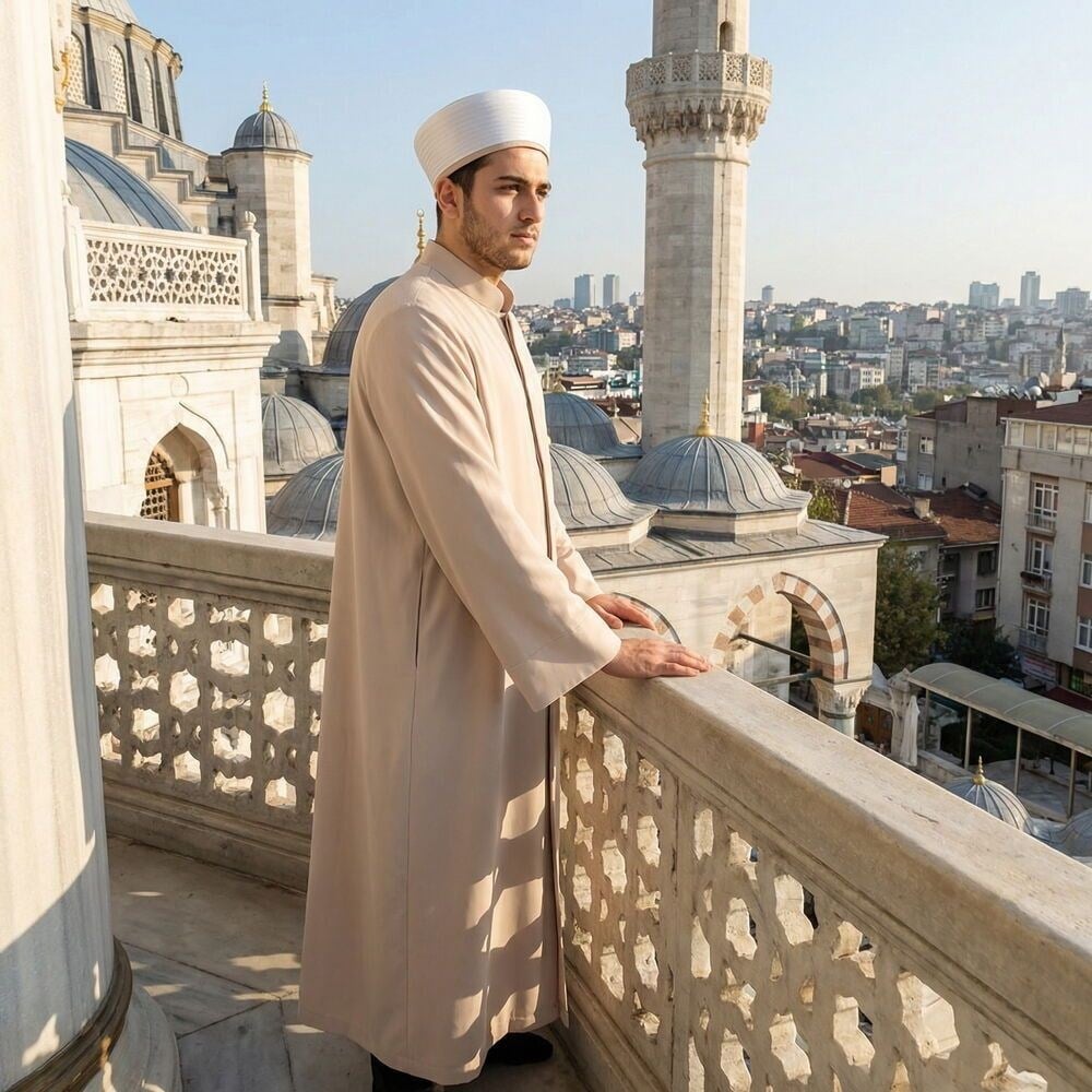 Kuduri Namaz ve İmam Cübbesi Uzun Vizon Enderun Model