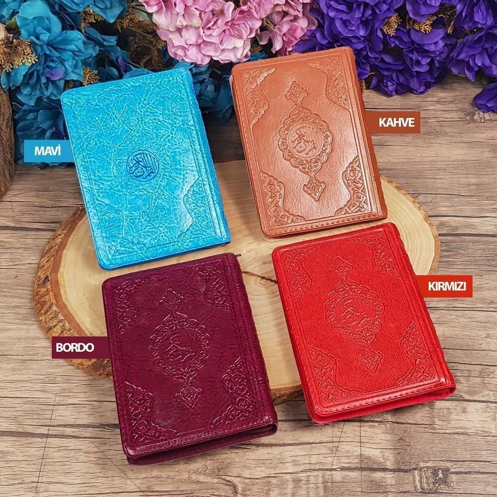 Kur'an-ı Kerim Çanta Boy Kılıflı Renk Seçenekli  Mühürlü (12x16 )