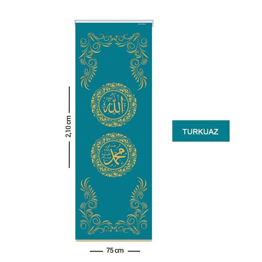 Lafzatullah & İsmi Nebi Storlu Minber Perdesi   75 * 210