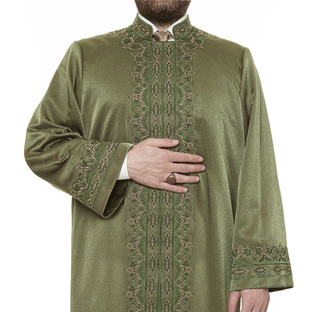 Lüks Ayasofya İmam Cübbesi Yeşil