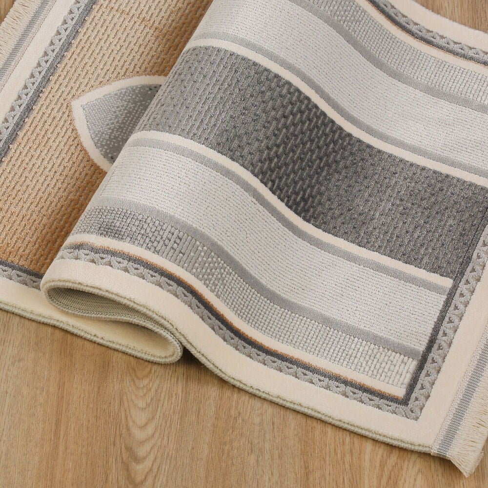 Lüks Kadife  Halı Tipi  Akasya  Çocuk Seccade - Vizon( 40*72 cm)