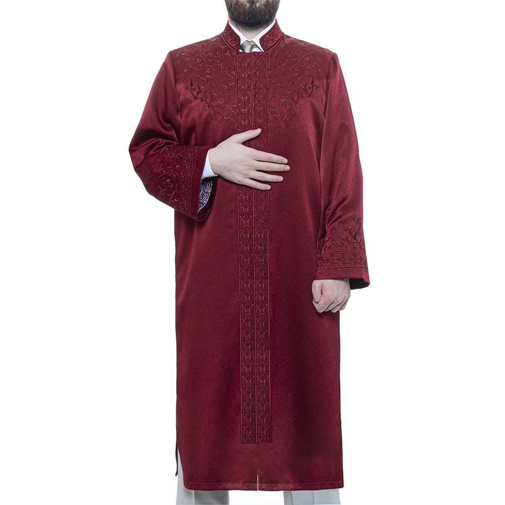 Lüks Mevlevi İmam Cübbesi Bordo