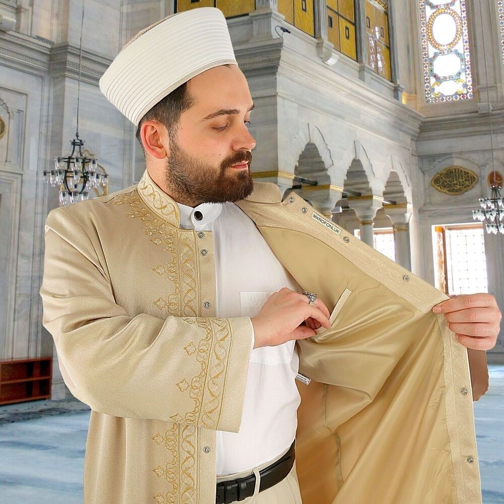 Lüks Mutena Gold İmam Cübbesi
