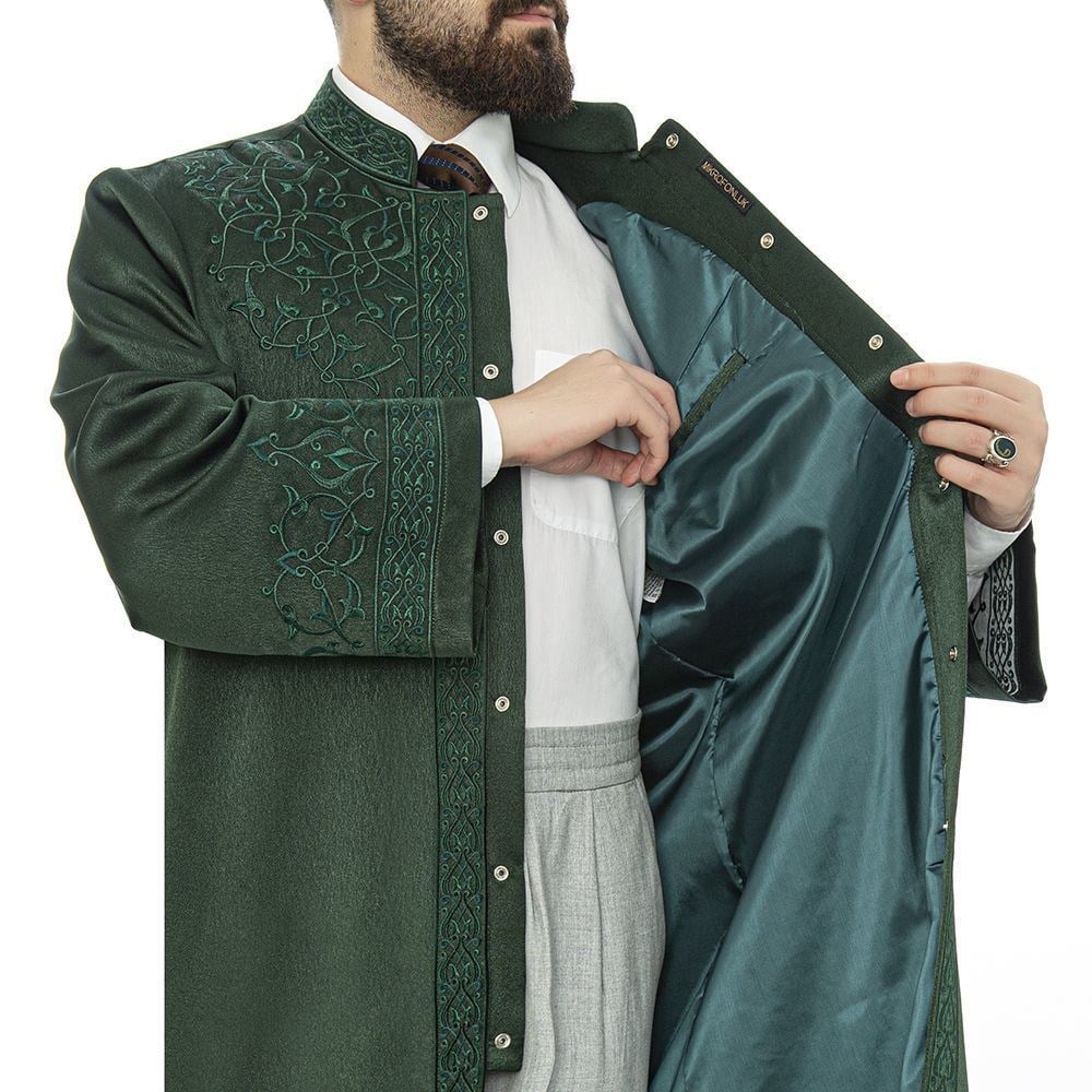 Lüks Yeşil Vera İmam Cübbesi