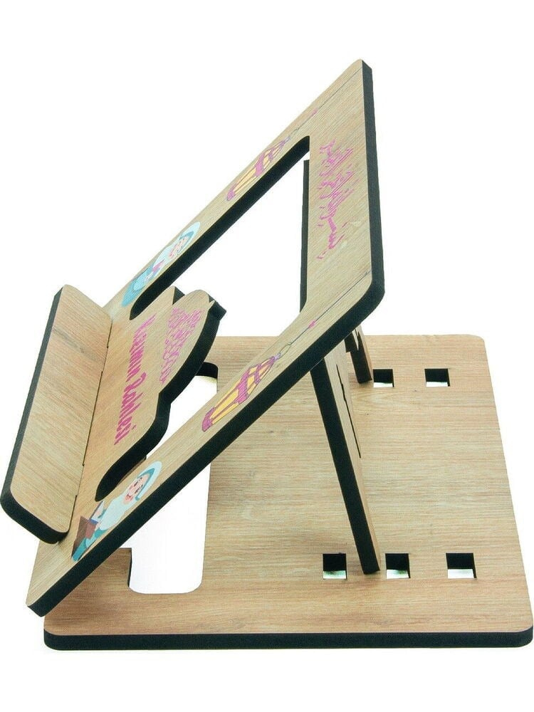 Masaüstü Kadameli Ayarlanabilir Ahşap Kızımın  Rahlesi Ve Kitap Okuma Standı  (32 x 23 cm)