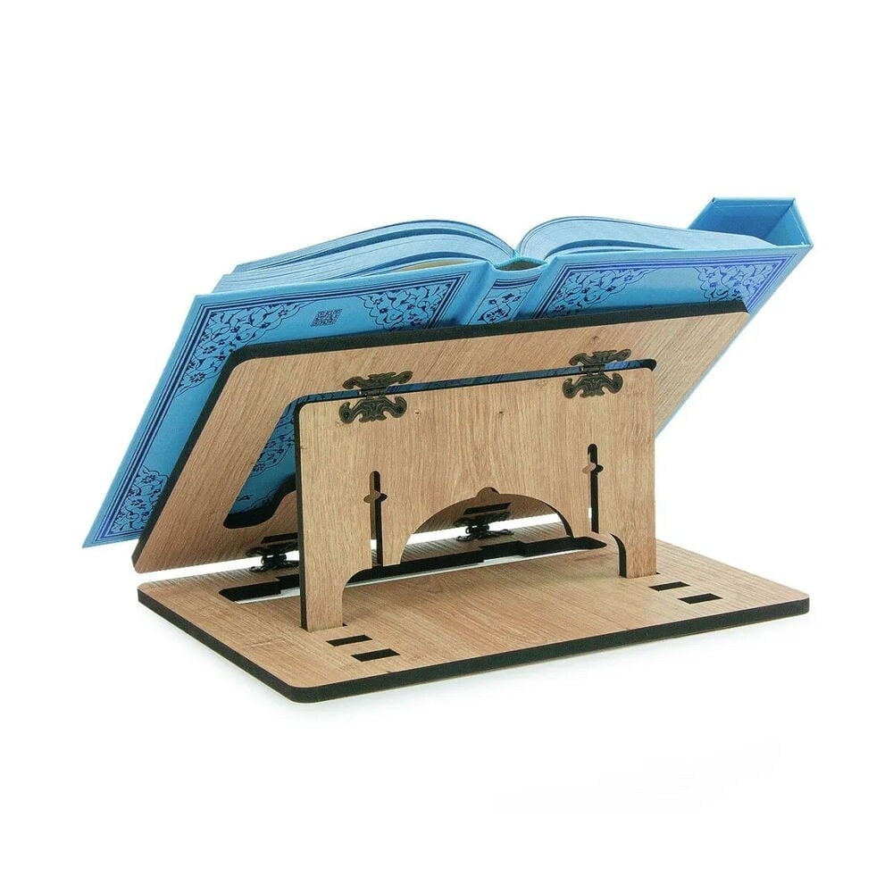 Masaüstü Kadameli Ayarlanabilir Ahşap Oğlumun Rahlesi Ve Kitap Okuma Standı (32 x 23 cm)