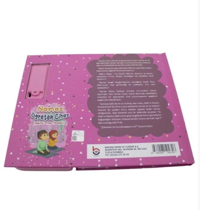 Namaz Öğreten Cihaz Resimli Kitap Seti Pembe -64 Sayfa